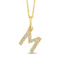 Classic Mini Initial Diamond Necklace
