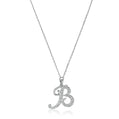 Brilliant Script Diamond Initial Necklace