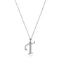Classic Script Initial Diamond Necklace