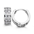 Stella CZ Double Row Huggies