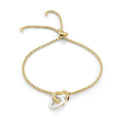 Teacher's Gift- Dolce Double Heart Bracelet