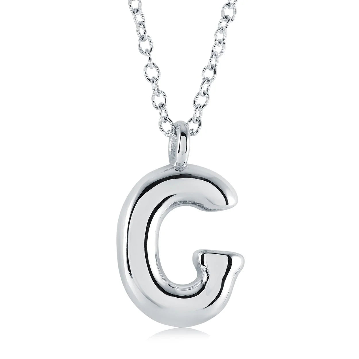 Stainless Steel Bubble Initial by Veloria
