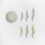 18k Gold Italian Corno Pendant - 3 sizes available
