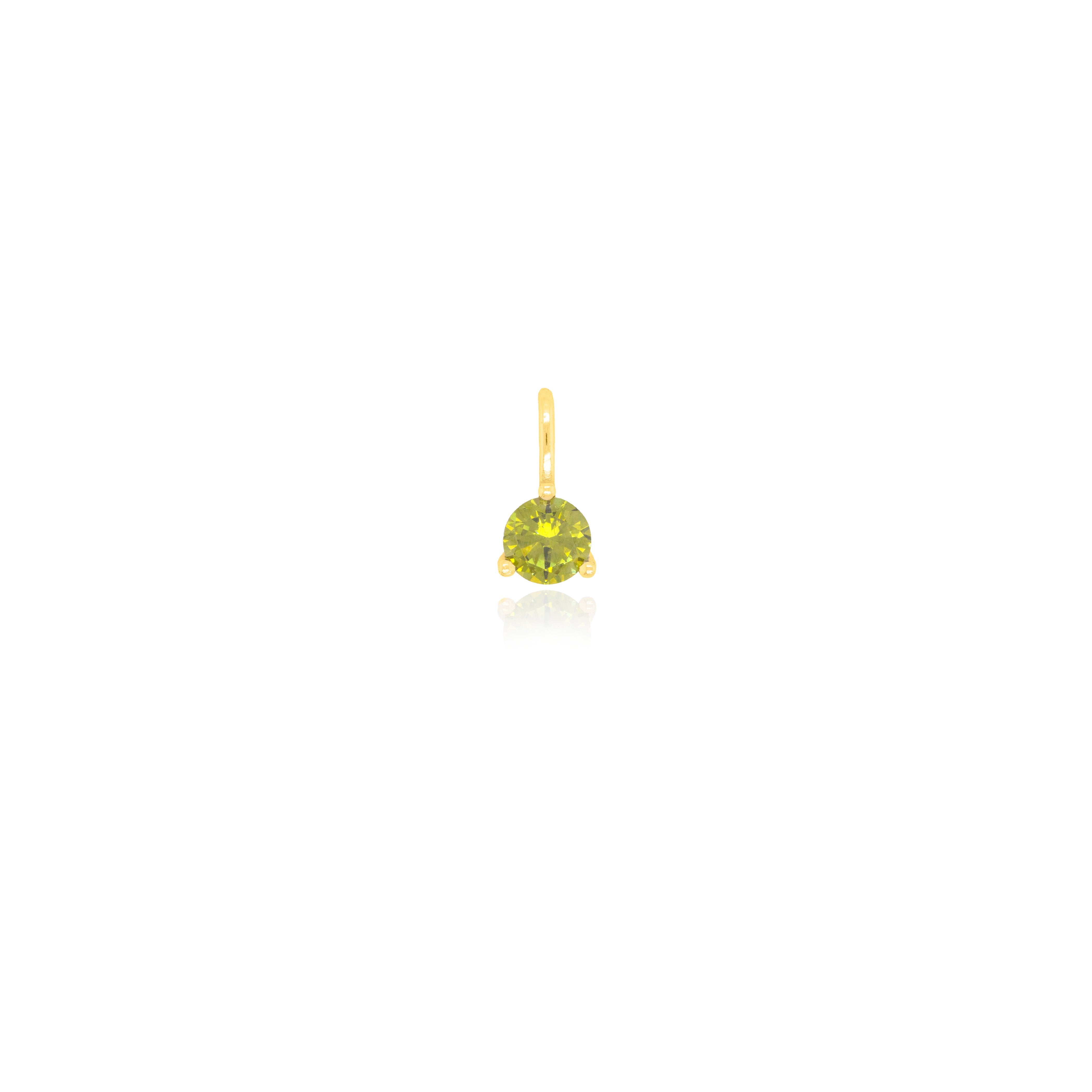 925/18k Vermeil Birthstone Charm
