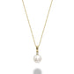 Classic Diamond Pearl Drop Necklace