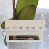 Moissanite Stud Earrings - Forever one DEF color - 3 sizes available