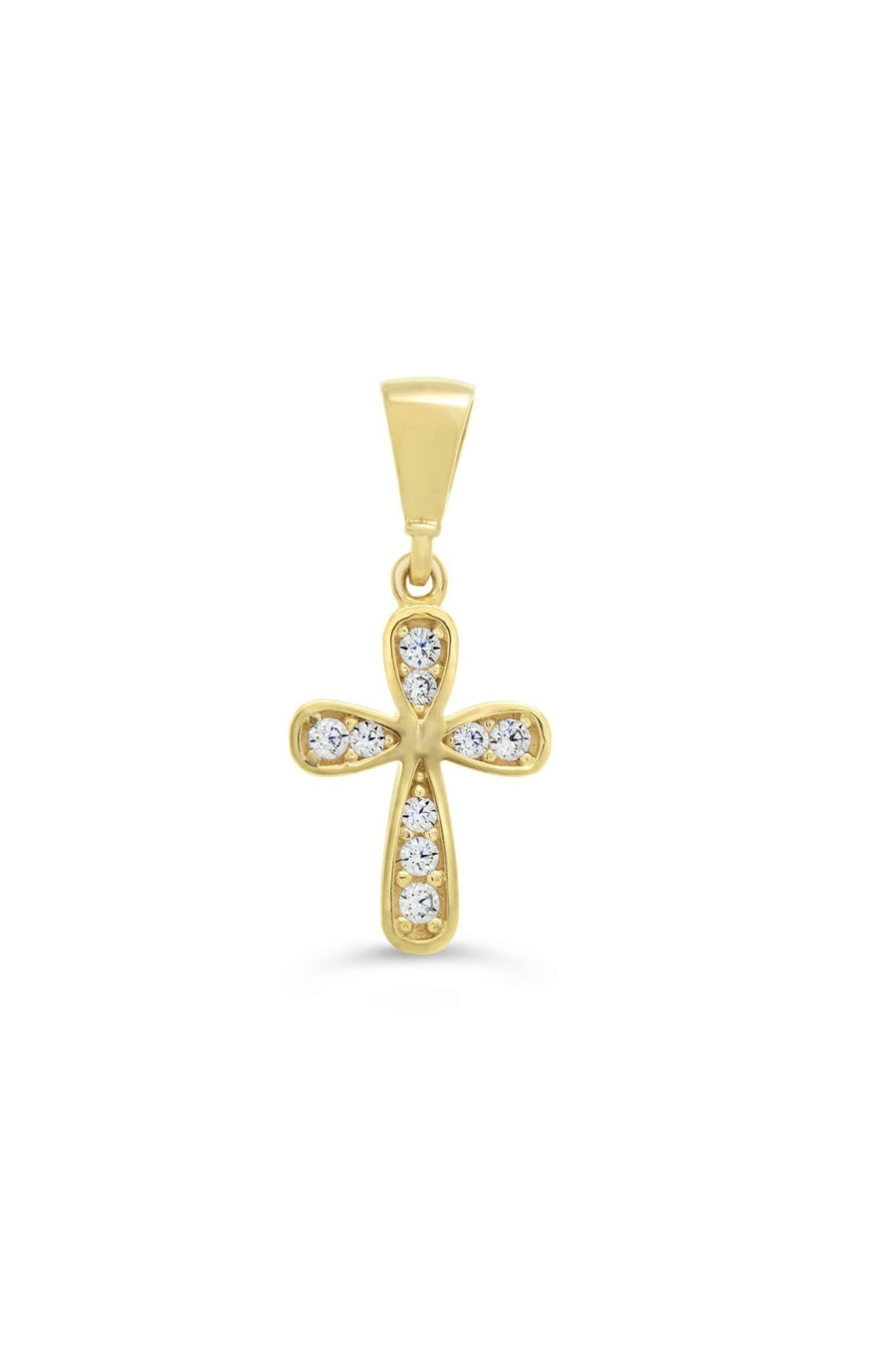 10k Gold Cross with CZ