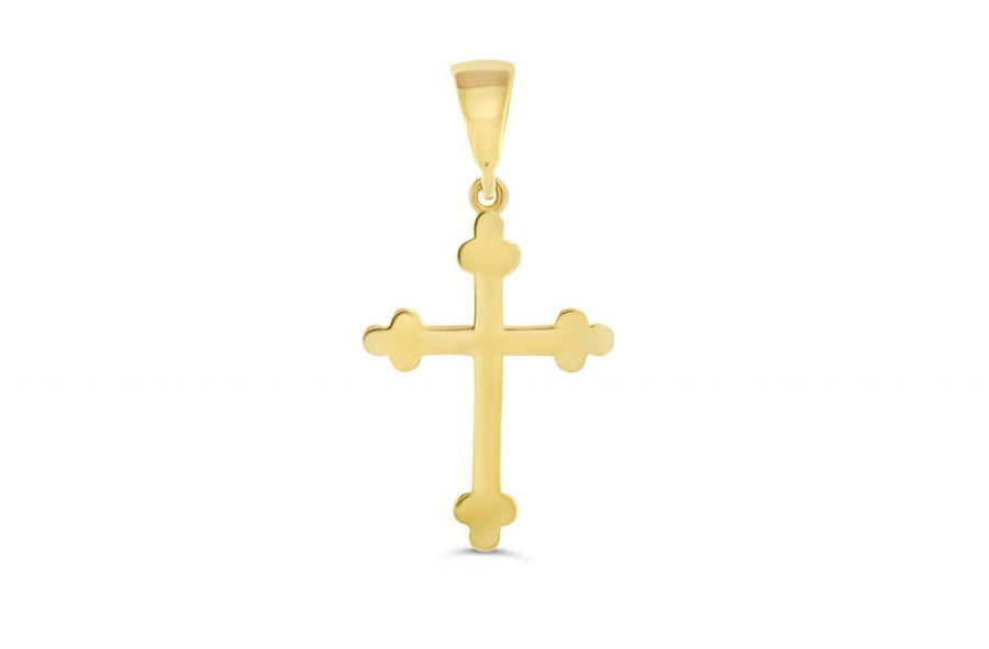 10k Gold Cathedral Cross