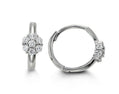 Children's Flower CZ Huggies