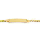 10k Gold ID Child Bracelet Flat Link - Engravable