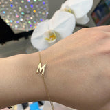 10k Gold Initial Bracelet