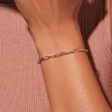 18k/925 Vermeil Thinner Paper Clip Bracelet