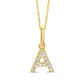 Brilliant Mini Initial Diamond Pendant