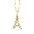 Classic Mini Initial Diamond Pendant