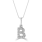 Classic Mini Initial Diamond Pendant