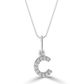 Classic Mini Initial Diamond Pendant