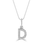 Classic Mini Initial Diamond Pendant