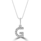 Classic Mini Initial Diamond Pendant