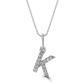 Classic Mini Initial Diamond Pendant