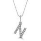 Classic Mini Initial Diamond Pendant
