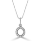 Classic Mini Initial Diamond Pendant