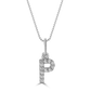Classic Mini Initial Diamond Pendant