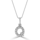 Classic Mini Initial Diamond Pendant
