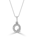 Brilliant Mini Initial Diamond Pendant