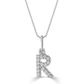 Classic Mini Initial Diamond Pendant