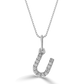 Classic Mini Initial Diamond Pendant
