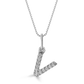 Classic Mini Initial Diamond Pendant