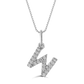 Classic Mini Initial Diamond Pendant