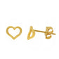 Valentina Open Heart Studs