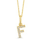 Classic Mini Initial Diamond Pendant