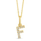 Classic Mini Initial Diamond Pendant