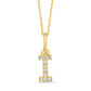 Classic Mini Initial Diamond Pendant