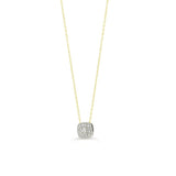 Icicles 10k Gold Diamond Halo Necklace