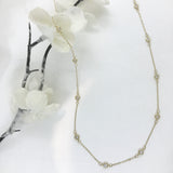 10k Gold Cubic by the Yard Necklace