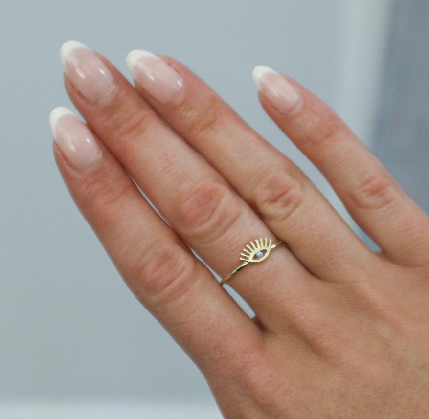 Evil Eye CZ Lash Ring