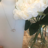 10k Gold Double Heart Necklace
