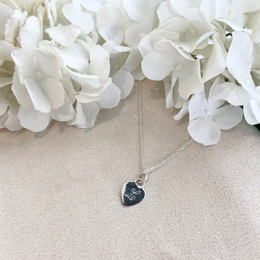 Engravable Heart - Sterling Silver Necklace