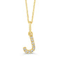 Classic Mini Initial Diamond Pendant