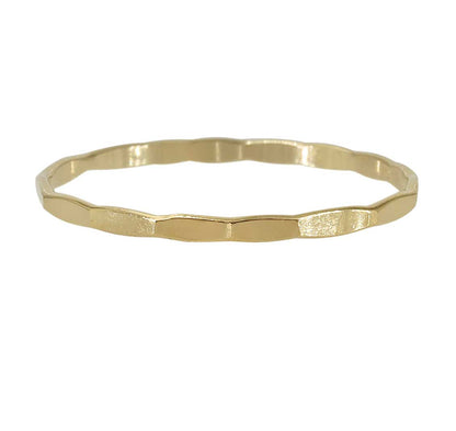 Dainty Hammered Ring