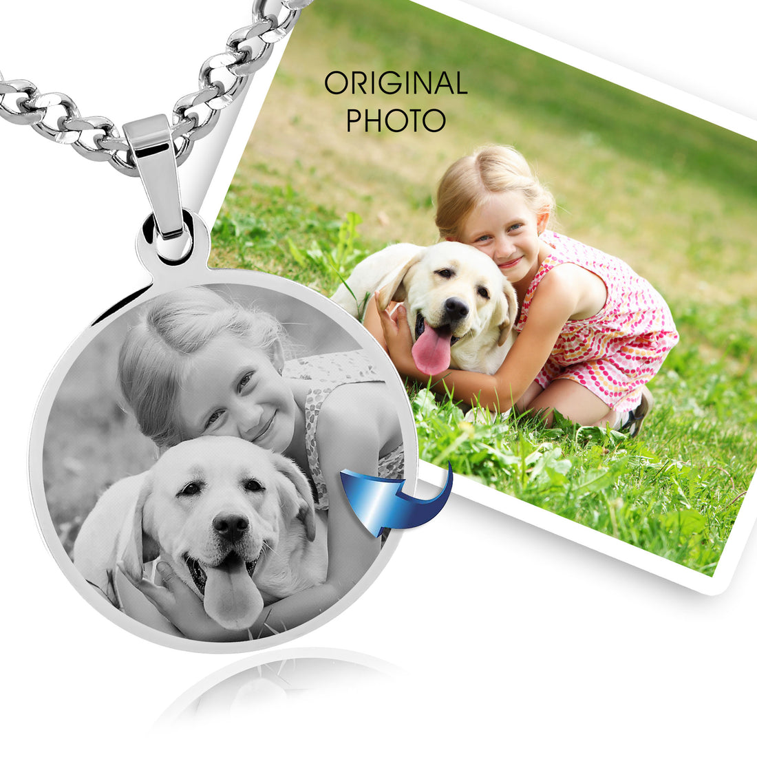 Circle Photo Necklace