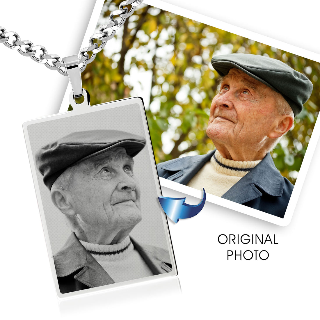 Rectangle Photo Necklace