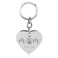 Personalized Heart Key Chain