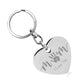 Personalized Heart Key Chain
