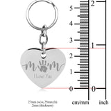 Heart Stainless Steel Key Chain - Photo Engraving
