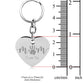 Personalized Heart Key Chain