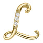 Classic Cursive Initial Diamond Necklace